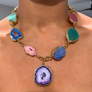 Geode Necklace - Multicolor